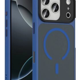 Apple iPhone 17 Pro Megane Magsafe Kapak - Lacivert-(5796)