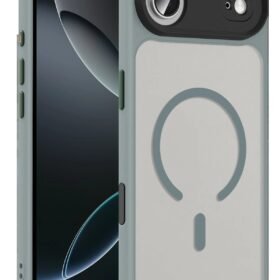 Apple iPhone 17 Air Megane Magsafe Kapak - Titan Gri-(5796)