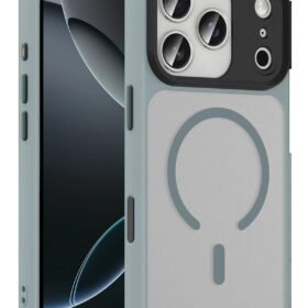 Apple iPhone 17 Pro Max Megane Magsafe Kapak - Titan Gri-(5796)