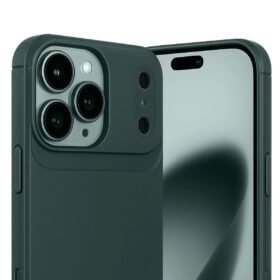 Apple iPhone 17 Pro Auto Focus Karbon Kapak - Koyu Yeşil-(5796)