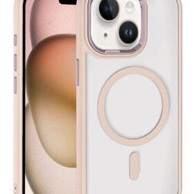 Apple iPhone 14 Terea Magsafe Kapak - Pembe-(5796)