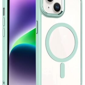 Apple iPhone 14 Terea Magsafe Kapak - Yeşil-(5796)