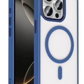 Apple iPhone 15 Pro Max Terea Magsafe Kapak - Lacivert-(5796)