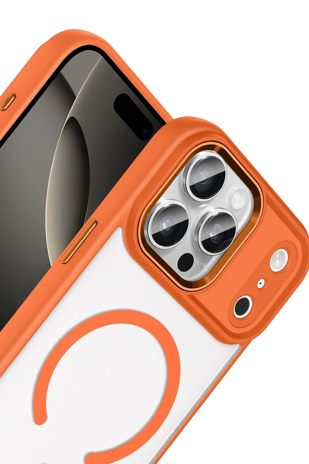 Apple iPhone 17 Pro Terea Magsafe Kapak - Turuncu-(5796) - Görsel 2