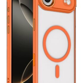 Apple iPhone 17 Air Terea Magsafe Kapak - Turuncu-(5796)