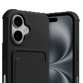 Apple iPhone 17 Kelvin Kartvizitli Silikon - Siyah-(5796)