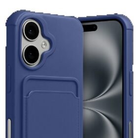 Apple iPhone 17 Kelvin Kartvizitli Silikon - Lacivert-(5796)