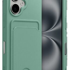 Apple iPhone 17 Kelvin Kartvizitli Silikon - Açık Yeşil-(5796)