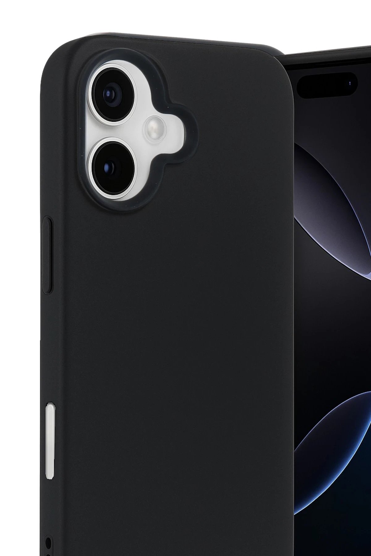 Apple iPhone 17 Nano içi Kadife Silikon - Siyah-(5796) - Görsel 2