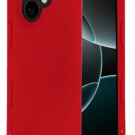 Apple iPhone 17 Nano içi Kadife Silikon - Kırmızı-(5796)