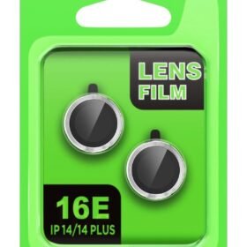 Apple iPhone 16E Raze Metal Kamera Lens - Gümüş-(5796)