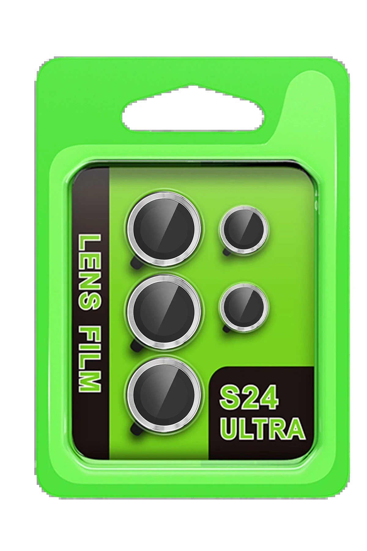 Samsung Galaxy S24 Ultra Raze Metal Kamera Lens - Gümüş-(5796)