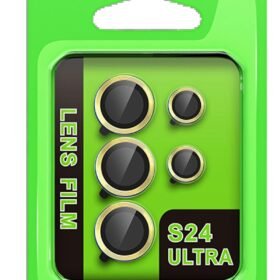 Samsung Galaxy S24 Ultra Raze Metal Kamera Lens - Sarı-(5796)