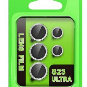 Samsung Galaxy S23 Ultra Raze Metal Kamera Lens - Gümüş-(5796)