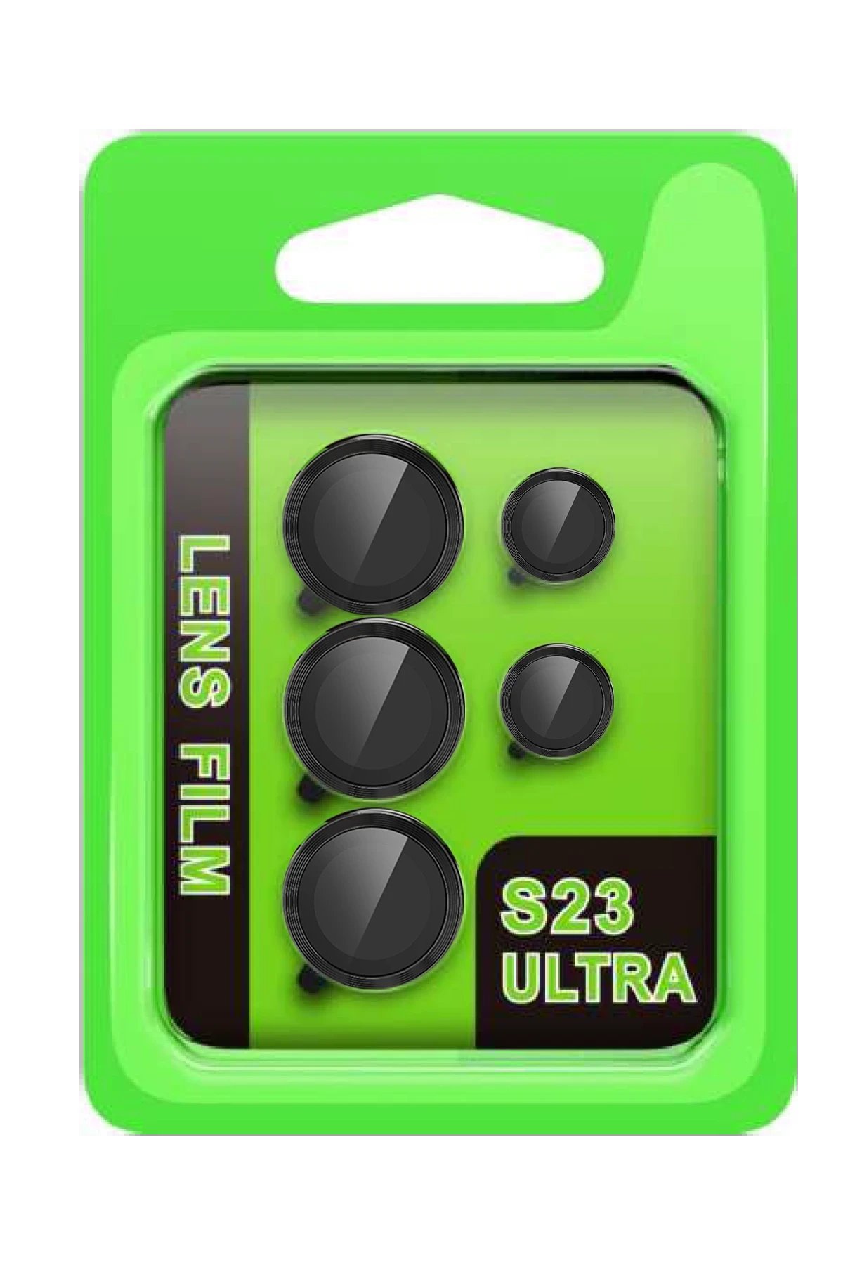 Samsung Galaxy S23 Ultra Raze Metal Kamera Lens - Siyah-(5796)