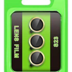 Samsung Galaxy S23 Raze Metal Kamera Lens - Sarı-(5796)