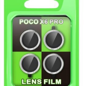 Xiaomi Poco X6 Pro Raze Metal Kamera Lens - Gümüş-(5796)