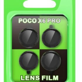Xiaomi Poco X6 Pro Raze Metal Kamera Lens - Siyah-(5796)