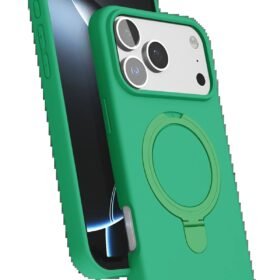 Apple iPhone 17 Pro Max Regal Magsafe Standlı Kapak - Yeşil-(5796)