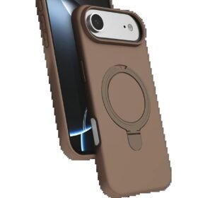 Apple iPhone 17 Air Regal Magsafe Standlı Kapak - Çöl Titanyum-(5796)