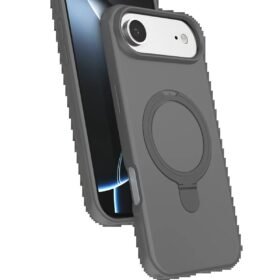 Apple iPhone 17 Air Regal Magsafe Standlı Kapak - Titan Gri-(5796)