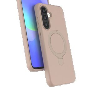 Samsung Galaxy A56 Regal Magsafe Standlı Kapak - Çöl Titanyum-(5796)