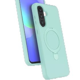 Samsung Galaxy A56 Regal Magsafe Standlı Kapak - Su Yeşili-(5796)