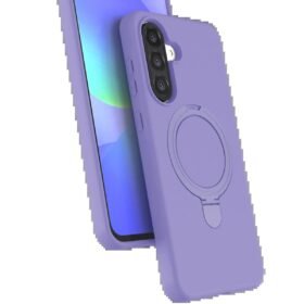 Samsung Galaxy A26 Regal Magsafe Standlı Kapak - Lila-(5796)