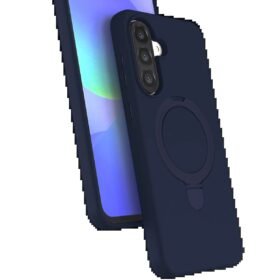 Samsung Galaxy A26 Regal Magsafe Standlı Kapak - Lacivert-(5796)