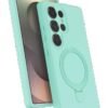 Samsung Galaxy S25 Ultra Regal Magsafe Standlı Kapak - Su Yeşili-(5796)