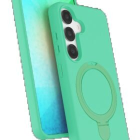 Samsung Galaxy S25 Regal Magsafe Standlı Kapak - Yeşil-(5796)