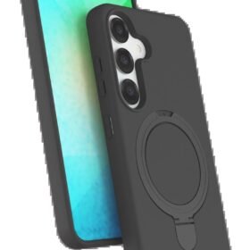 Samsung Galaxy S25 Regal Magsafe Standlı Kapak - Titan Gri-(5796)