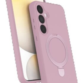 Samsung Galaxy A16 5G Regal Magsafe Standlı Kapak - Açık Pembe-(5796)