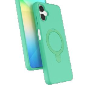 Samsung Galaxy A06 Regal Magsafe Standlı Kapak - Yeşil-(5796)
