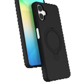 Samsung Galaxy A06 Regal Magsafe Standlı Kapak - Siyah-(5796)