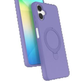 Samsung Galaxy A06 Regal Magsafe Standlı Kapak - Lila-(5796)