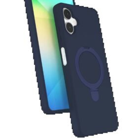 Samsung Galaxy A06 Regal Magsafe Standlı Kapak - Lacivert-(5796)