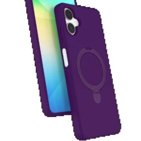 Samsung Galaxy A06 Regal Magsafe Standlı Kapak - Derin Mor-(5796)