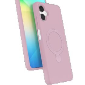 Samsung Galaxy A06 Regal Magsafe Standlı Kapak - Açık Pembe-(5796)
