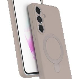 Samsung Galaxy S24 FE Regal Magsafe Standlı Kapak - Çöl Titanyum-(5796)