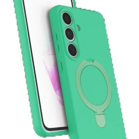 Samsung Galaxy S24 FE Regal Magsafe Standlı Kapak - Yeşil-(5796)