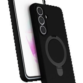 Samsung Galaxy S24 FE Regal Magsafe Standlı Kapak - Siyah-(5796)