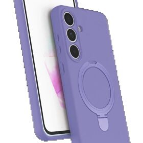 Samsung Galaxy S24 FE Regal Magsafe Standlı Kapak - Lila-(5796)