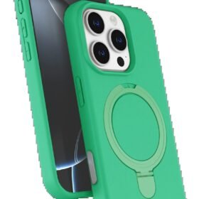 Apple iPhone 16 Pro Max Regal Magsafe Standlı Kapak - Yeşil-(5796)