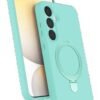 Samsung Galaxy A25 5G Regal Magsafe Standlı Kapak - Su Yeşili-(5796)