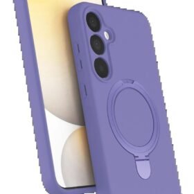 Samsung Galaxy A25 5G Regal Magsafe Standlı Kapak - Lila-(5796)