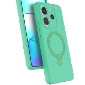 Xiaomi Redmi Note 14 4G Regal Magsafe Standlı Kapak - Yeşil-(5796)