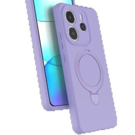 Xiaomi Redmi Note 14 4G Regal Magsafe Standlı Kapak - Lila-(5796)