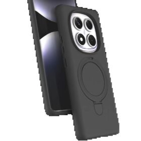 Xiaomi Redmi Note 14 Pro 4G Regal Magsafe Standlı Kapak - Titan Gri-(5796)