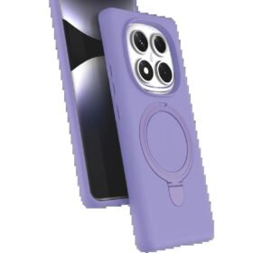 Xiaomi Redmi Note 14 Pro 4G Regal Magsafe Standlı Kapak - Lila-(5796)